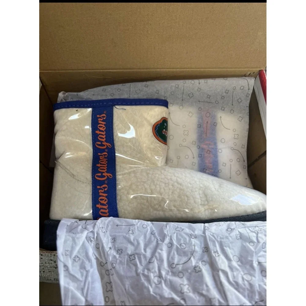 NEW Womens NCAA Florida Gators Team Mascot Sherpa Lined Rain Boots sz 7